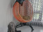 Steel Framed Orange Colour Nest Type Swing