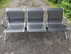 Steel Gang Lobby Chair 3 Seater Blk
