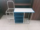 Steel Gas Table with Plate Rack