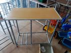 Steel gas table with vegetable rack