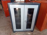 Steel Half Glass Office Cupboard (AC 04)