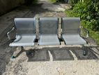 Steel Lobby Gang Chair 3 Seater