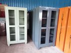 Steel office ccupboard with glass 6by 3