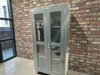 Steel Office Cupboard Glass