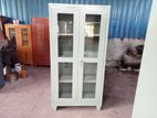 Steel Office Cupboard with Glass 6by 3