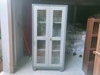 Steel office cupboard with glass 6by 3
