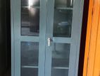 Steel Office Wardrobes 6x3ft Glass