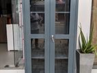 Steel Office Wardrobes 6x3ft Glass