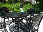 Steel Outdoor Table / Chairs making