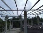 Steel roof construction