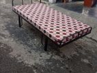 Steel Single Bed with Mattress 6*3