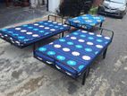 Steel Single Bed with Mattress 6×3