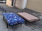 Steel Single Bed with Mattress