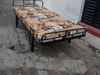 Steel Single Bed with Mattress