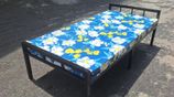 Steel Single Bed with Mattress