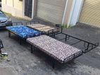 Steel Single Bed with Mattress