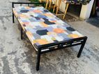 Steel Single Bed with Mattress