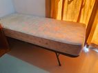 Steel Single Bed With Mattress