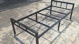 Steel single beds