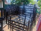 Steel single beds