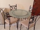 steel table & chairs