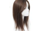 Straight Synthetic Hair Topper with 3 Clips 35cm Light Brown