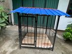 Sturdy Outdoor Dog Cage with Roof