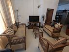 Stylish 3-Piece Sofa Set with Teak Table