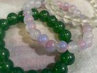 Stylish Bead Bracelet Set (Green & Frosted)