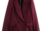 Stylish Burgundy Blazer