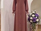 Stylish CEY Material Puff Sleeve Long Abaya