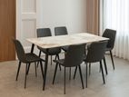 Stylish Marble Top 6 Seater Dining Set