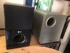 subwoofer, 2 speakers (Bluetooth/Aux)