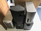 subwoofer and 2 speakers (Aux in + Bluetooth)