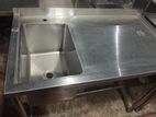 සුදු යකඩ Restaurant Sink