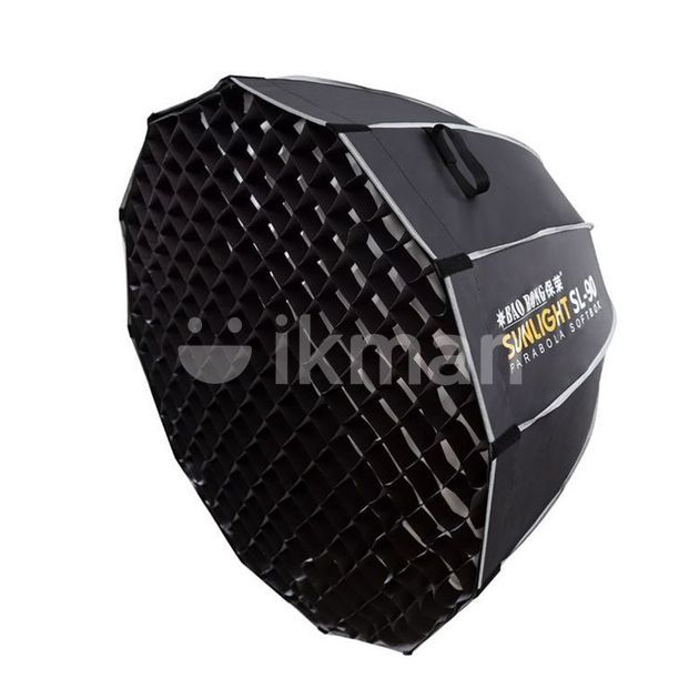 Sunlight SL90 Deep Parabolic Bowens Mount Octagon Softbox With Grid for