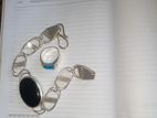 Silver Bracelet with Ring