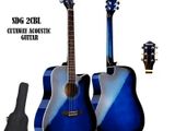Suzuki Cutaway Steel String Acoustic Guitar With Bag SDG 2CBL (Blue )