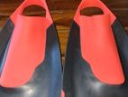 Swimming fins with paddles