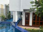 Swimming pool with Two Storey House For Sale In Nawala