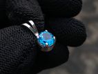 Swiss Blue Topaz Pendant