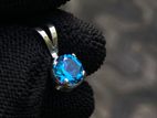 Swiss Blue Topaz Pendant