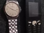 Swiss Watch and Nokia Phone