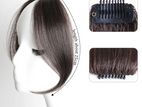 Synthetic Clip on Fringe Bangs Pair – Color Brown Black