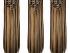 Synthetic Straight Hair 22 Inch Extension Set Color code SC66 1BH27