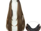 Synthetic U-Shaped Layered Hair Clip on Extension – Light brown