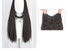 Synthetic U-Shaped Straight Hair Extension 60cm/170g Brown Black Colour