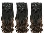 Synthetic wavy hair extension set – Color code SA88 2T10