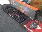 T Wolf Gaming Combo Kit Keyboard Mouse|Mouse Pad RGB