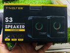 T-WOLF S3 Computer Desktop RGB Speaker